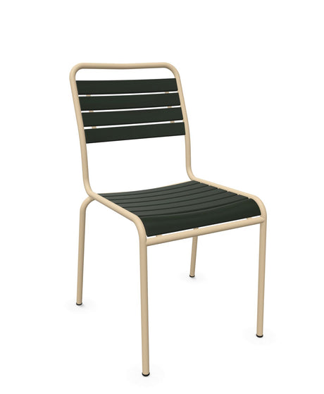 Schaffner Rigi Swiss Wood chaise à lattes en bois Vert Sapin 66 Marron Pastel 83 