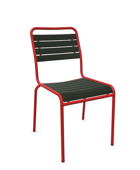 Schaffner Rigi Swiss Wood chaise à lattes en bois Vert Sapin 66 Rouge 30 