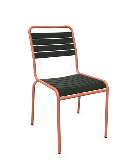Schaffner Rigi Swiss Wood chaise à lattes en bois Vert Sapin 66 Terracotta 84 