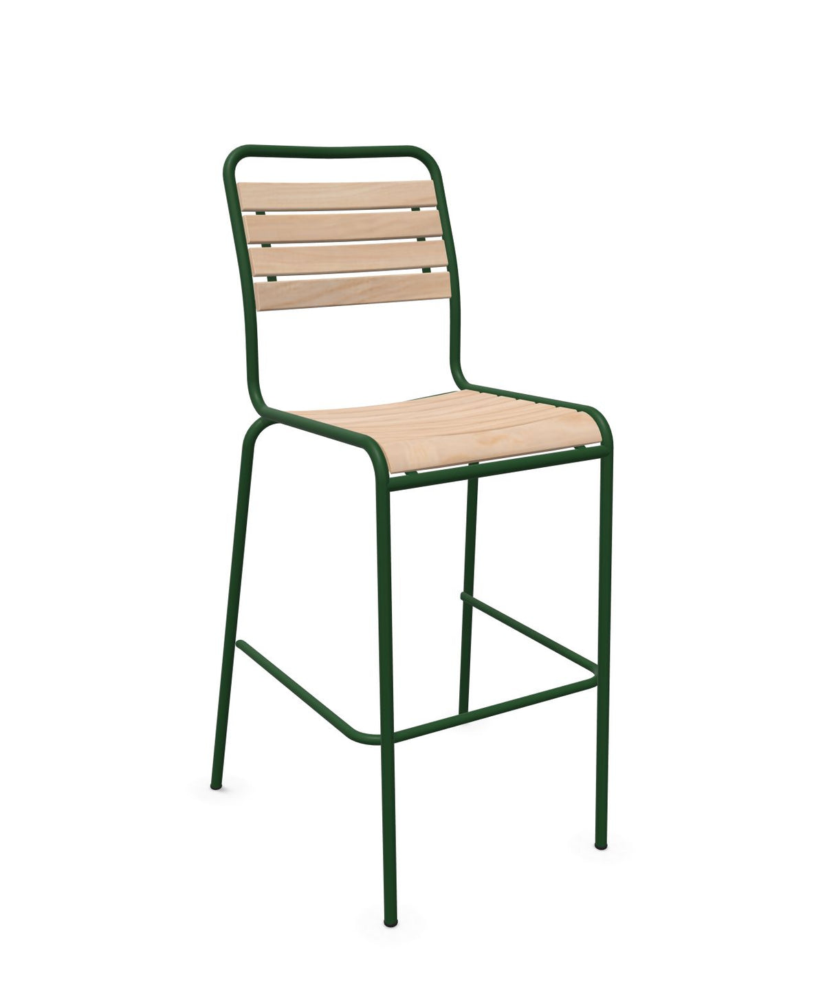 Schaffner Rigi Swiss Wood chaise haute de bar à lattes en bois Bois Huilé 94 Vert Sapin 66 