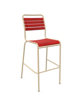 Schaffner Rigi Swiss Wood chaise haute de bar à lattes en bois Rouge 30 Marron Pastel 83 