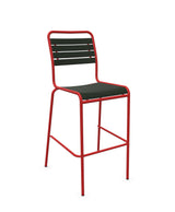 Schaffner Rigi Swiss Wood chaise haute de bar à lattes en bois Vert Sapin 66 Rouge 30 