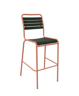 Schaffner Rigi Swiss Wood chaise haute de bar à lattes en bois Vert Sapin 66 Terracotta 84 