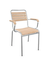 Schaffner Rigi Swiss Wood fauteuil repas à lattes en bois Bois Huilé 94 Galvanisé à chaud 02 
