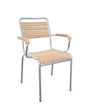 Schaffner Rigi Swiss Wood fauteuil repas à lattes en bois Bois Huilé 94 Galvanisé à chaud 02 