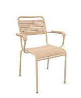 Schaffner Rigi Swiss Wood fauteuil repas à lattes en bois Bois Huilé 94 Marron Pastel 83 