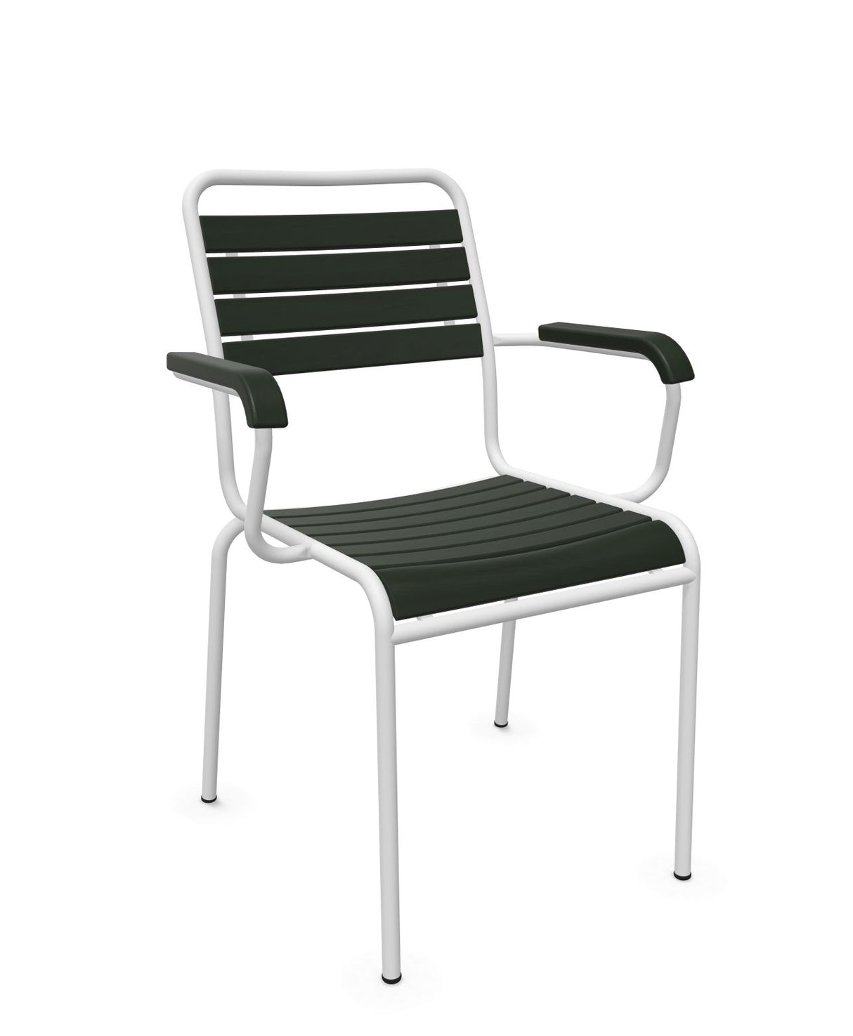 Schaffner Rigi Swiss Wood fauteuil repas à lattes en bois Vert Sapin 66 Blanc 90 