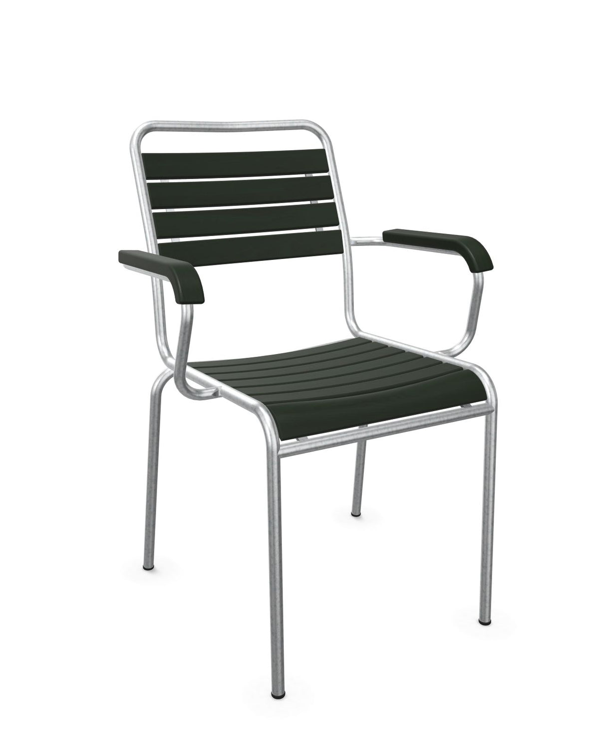 Schaffner Rigi Swiss Wood fauteuil repas à lattes en bois Vert Sapin 66 Galvanisé à chaud 02 