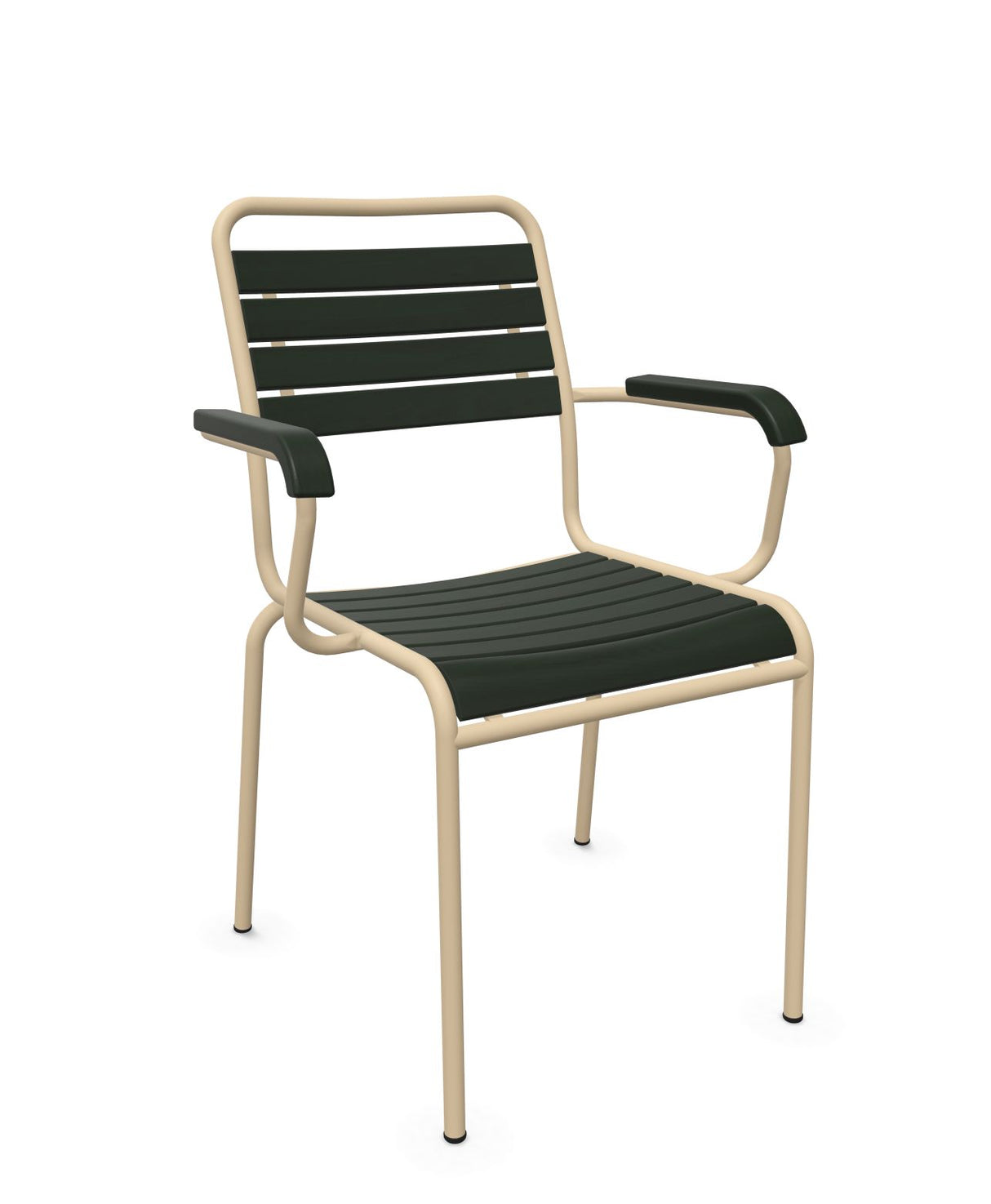 Schaffner Rigi Swiss Wood fauteuil repas à lattes en bois Vert Sapin 66 Marron Pastel 83 