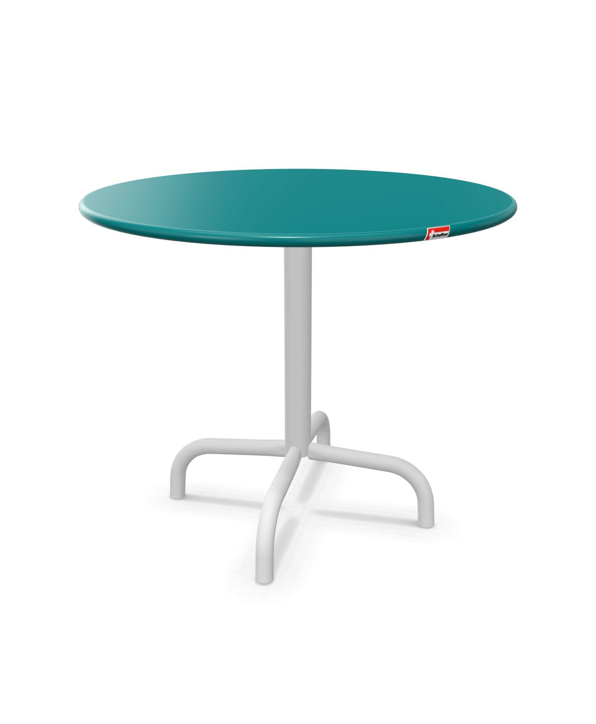 Schaffner Rigi Table d'appoint rabattable Ø60cm h:50cm Bleu Kali 56 Blanc 90 
