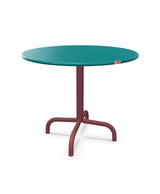 Schaffner Rigi Table d'appoint rabattable Ø60cm h:50cm Bleu Kali 56 Bordeaux 38 