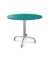 Schaffner Rigi Table d'appoint rabattable Ø60cm h:50cm Bleu Kali 56 Galvanisé à chaud 02 