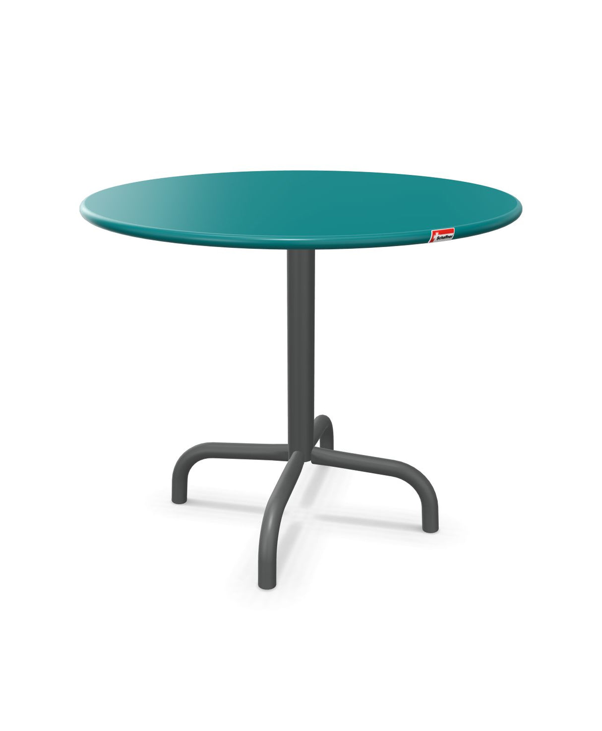 Schaffner Rigi Table d'appoint rabattable Ø60cm h:50cm Bleu Kali 56 Graphite 73 