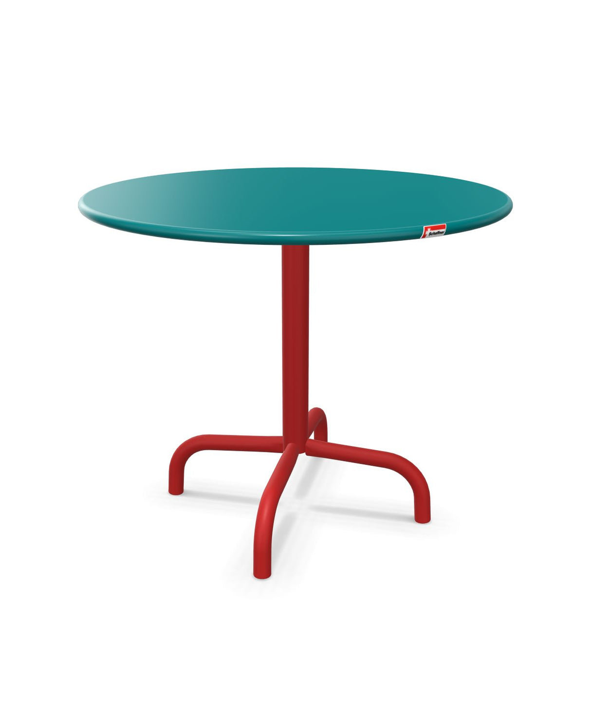 Schaffner Rigi Table d'appoint rabattable Ø60cm h:50cm Bleu Kali 56 Rouge 30 