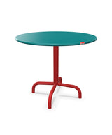 Schaffner Rigi Table d'appoint rabattable Ø60cm h:50cm Bleu Kali 56 Rouge 30 