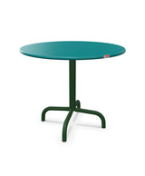 Schaffner Rigi Table d'appoint rabattable Ø60cm h:50cm Bleu Kali 56 Vert Sapin 66 