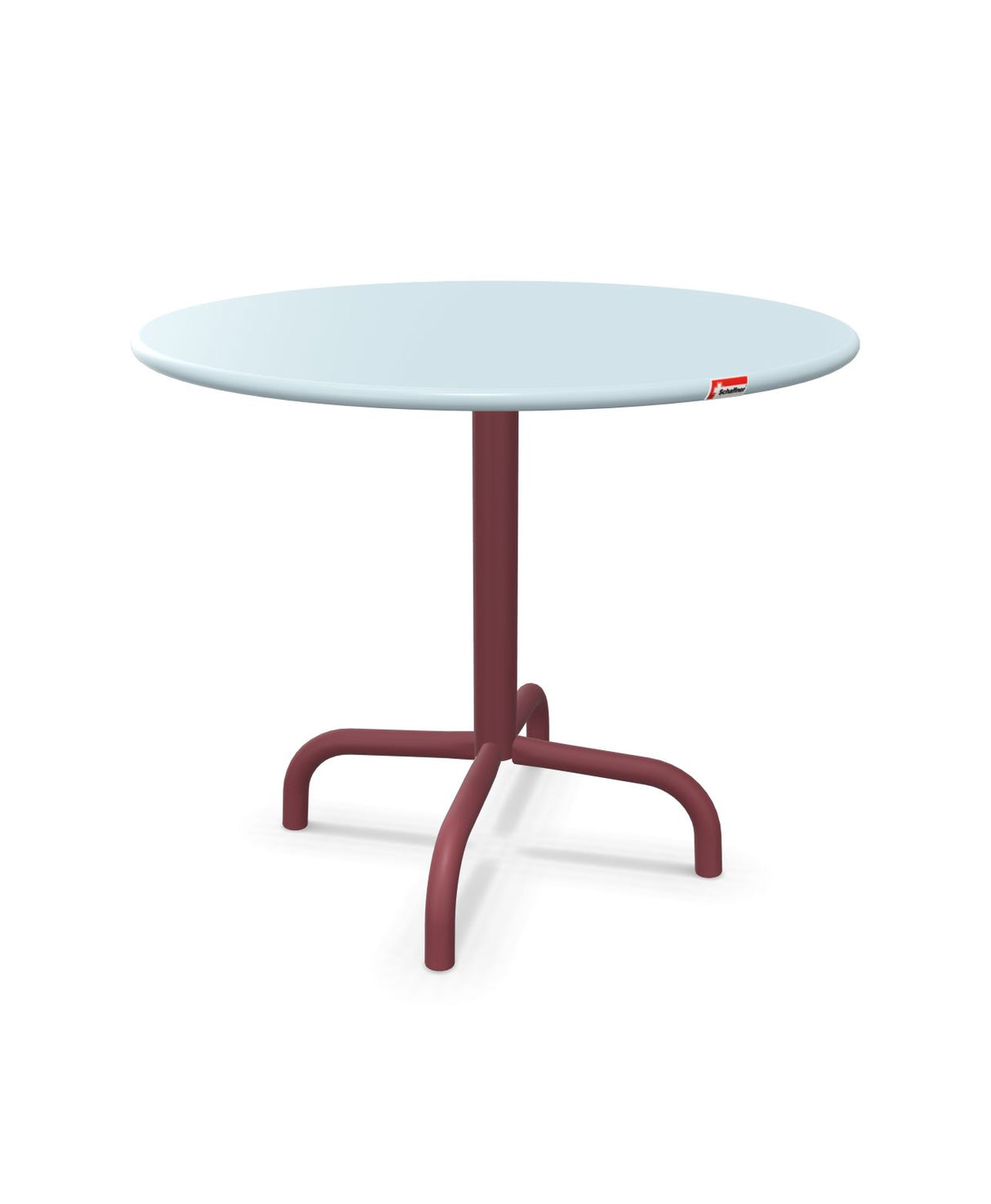 Schaffner Rigi Table d'appoint rabattable Ø60cm h:50cm Bleu Pastel 51 Bordeaux 38 