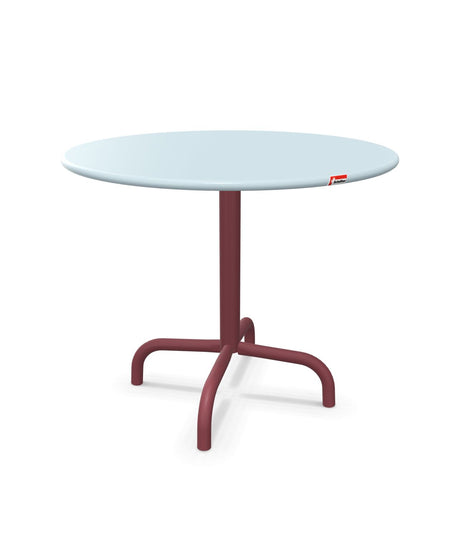 Schaffner Rigi Table d'appoint rabattable Ø60cm h:50cm Bleu Pastel 51 Bordeaux 38 