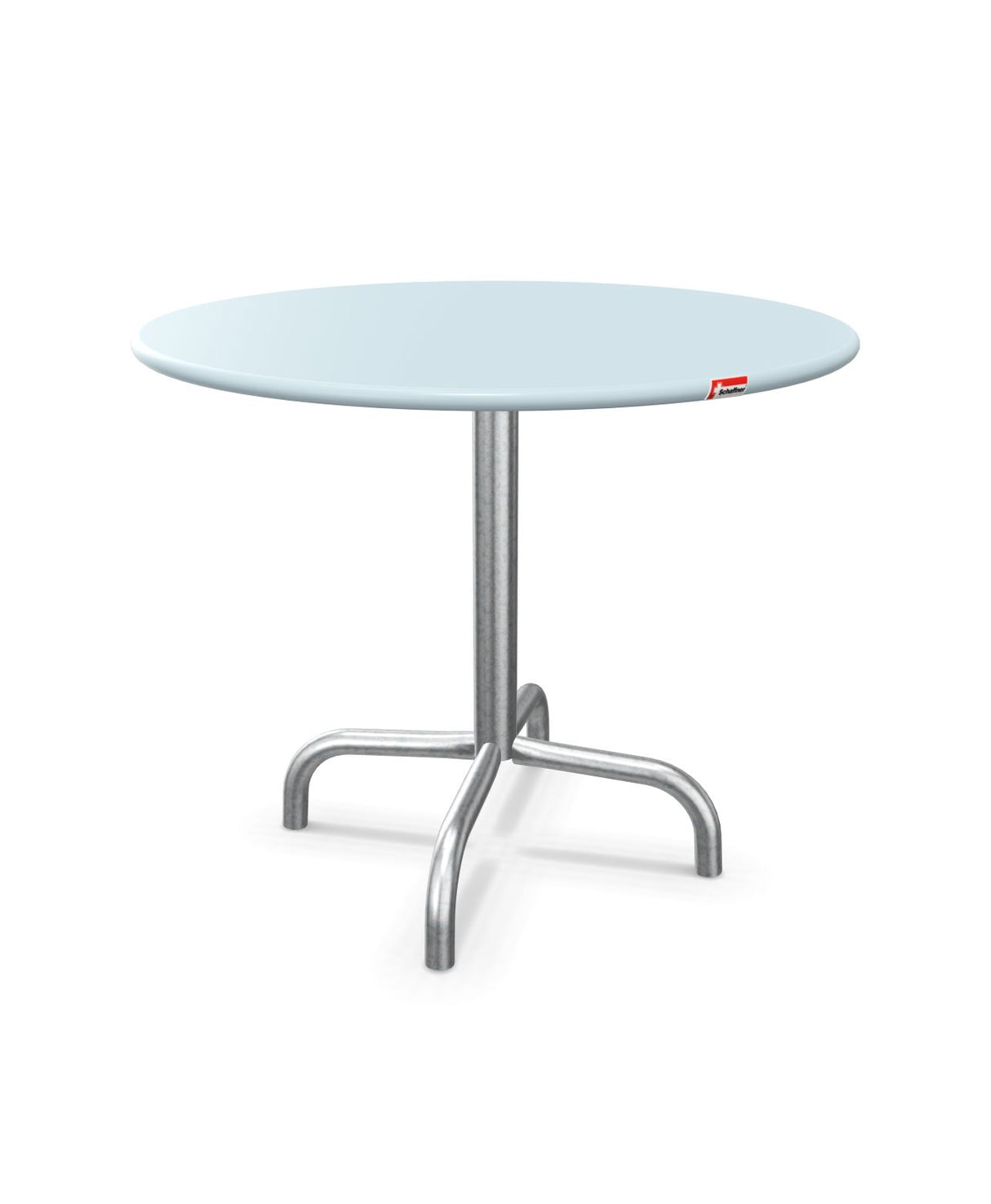 Schaffner Rigi Table d'appoint rabattable Ø60cm h:50cm Bleu Pastel 51 Galvanisé à chaud 02 