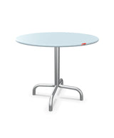Schaffner Rigi Table d'appoint rabattable Ø60cm h:50cm Bleu Pastel 51 Galvanisé à chaud 02 