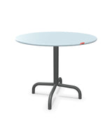 Schaffner Rigi Table d'appoint rabattable Ø60cm h:50cm Bleu Pastel 51 Graphite 73 