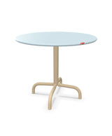 Schaffner Rigi Table d'appoint rabattable Ø60cm h:50cm Bleu Pastel 51 Marron Pastel 83 