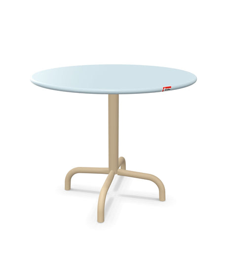 Schaffner Rigi Table d'appoint rabattable Ø60cm h:50cm Bleu Pastel 51 Marron Pastel 83 