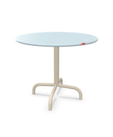 Schaffner Rigi Table d'appoint rabattable Ø60cm h:50cm Bleu Pastel 51 Sable Pastel 15 