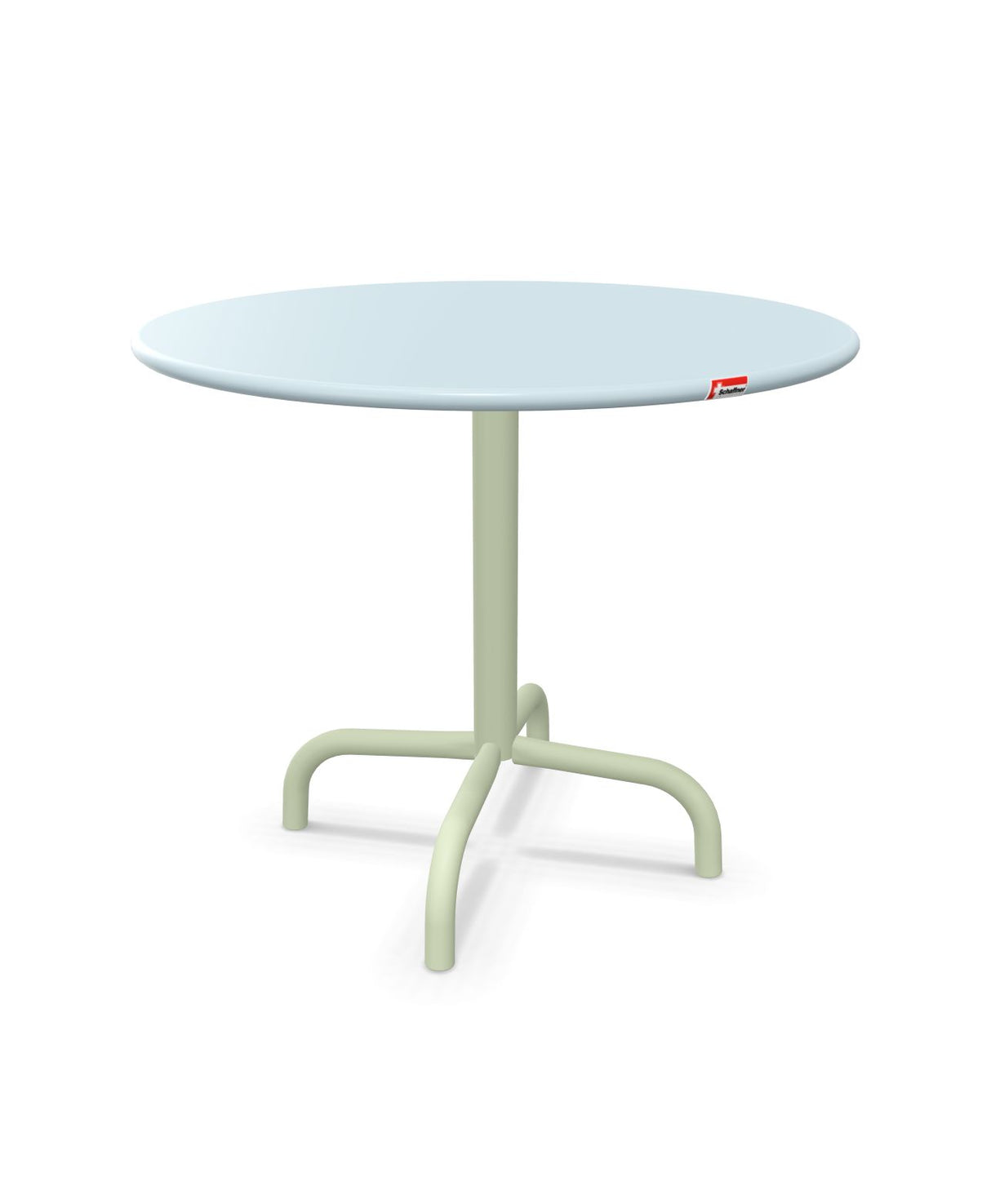 Schaffner Rigi Table d'appoint rabattable Ø60cm h:50cm Bleu Pastel 51 Vert Pastel 64 