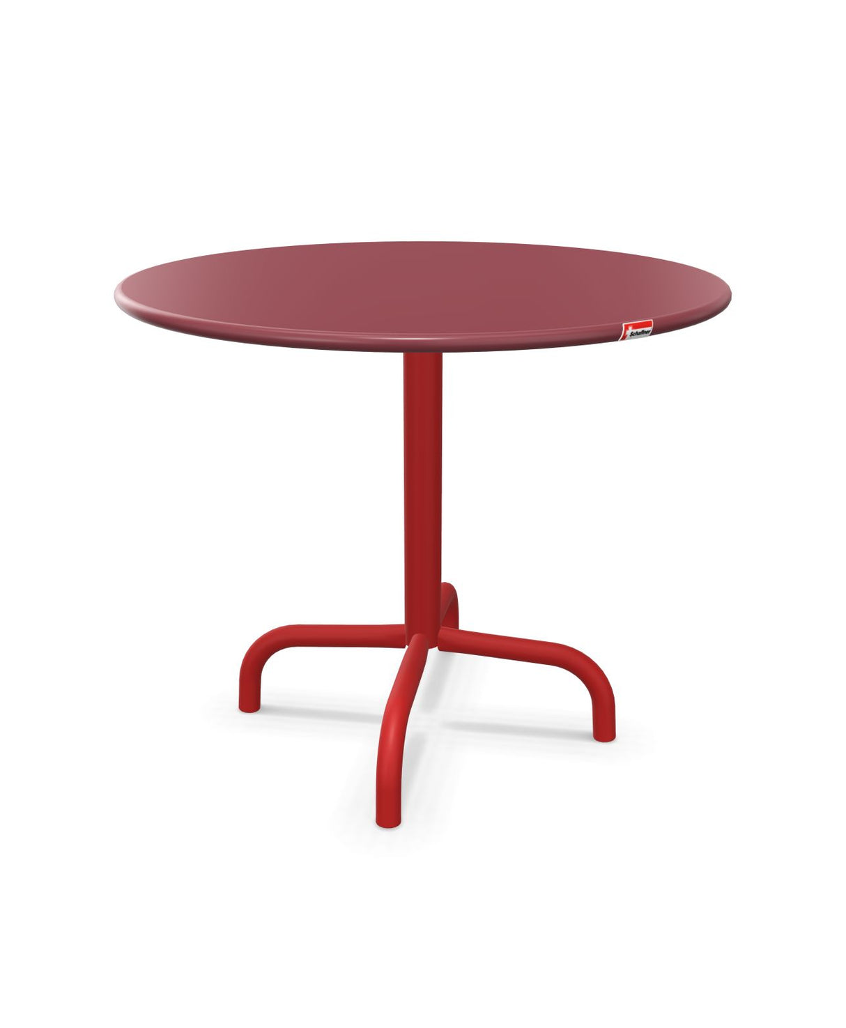 Schaffner Rigi Table d'appoint rabattable Ø60cm h:50cm Bordeaux 38 Rouge 30 