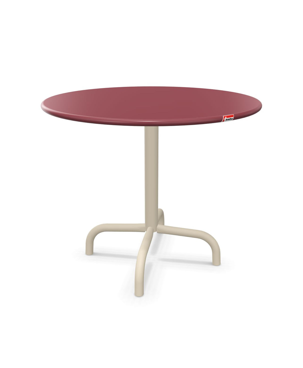 Schaffner Rigi Table d'appoint rabattable Ø60cm h:50cm Bordeaux 38 Sable Pastel 15 