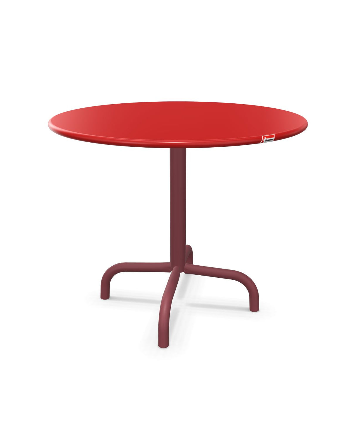 Schaffner Rigi Table d'appoint rabattable Ø60cm h:50cm Rouge 30 Bordeaux 38 