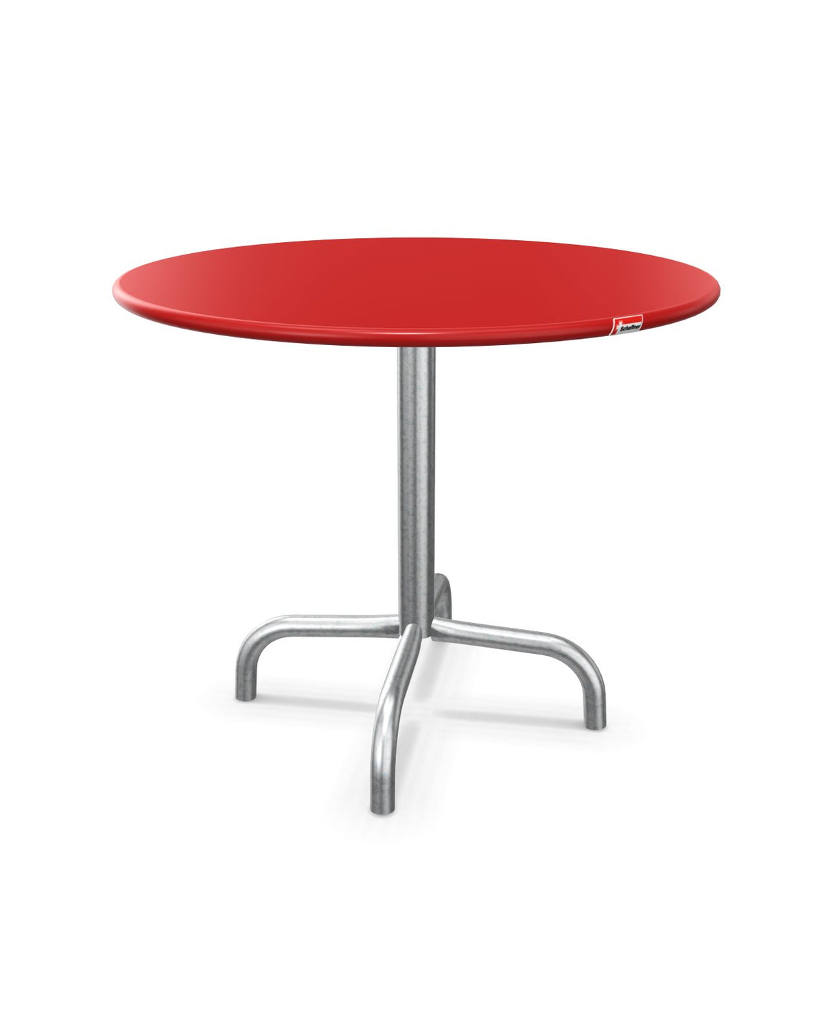 Schaffner Rigi Table d'appoint rabattable Ø60cm h:50cm Rouge 30 Galvanisé à chaud 02 