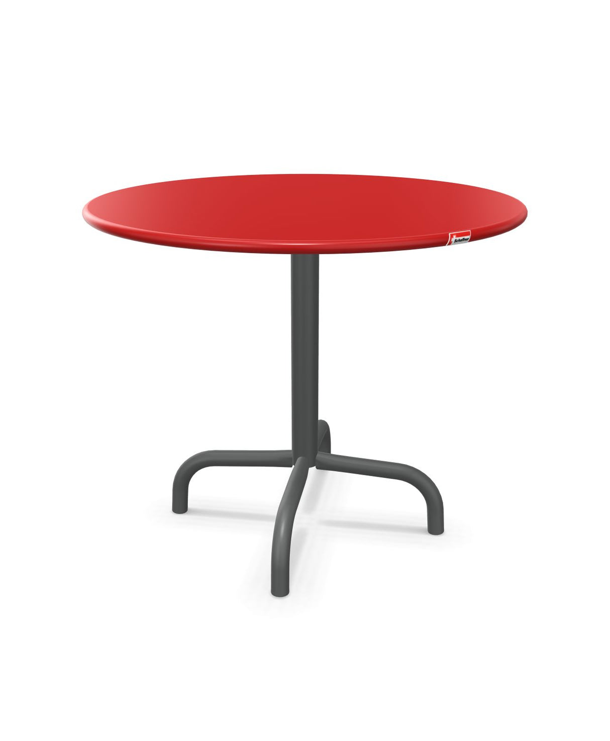 Schaffner Rigi Table d'appoint rabattable Ø60cm h:50cm Rouge 30 Graphite 73 