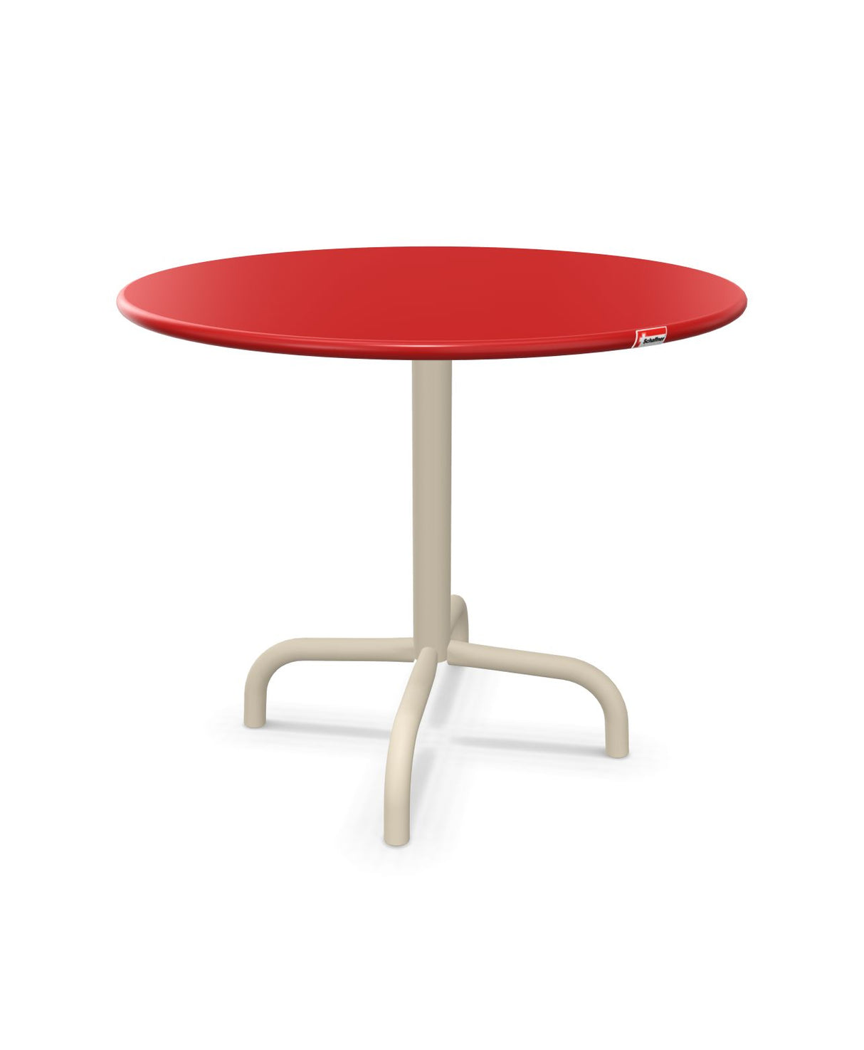 Schaffner Rigi Table d'appoint rabattable Ø60cm h:50cm Rouge 30 Sable Pastel 15 