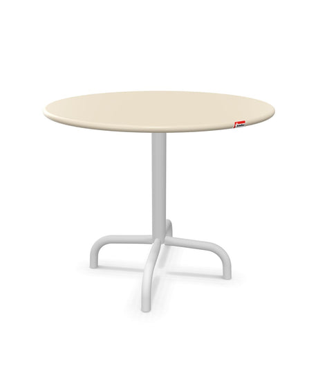 Schaffner Rigi Table d'appoint rabattable Ø60cm h:50cm Sable Pastel 15 Blanc 90 