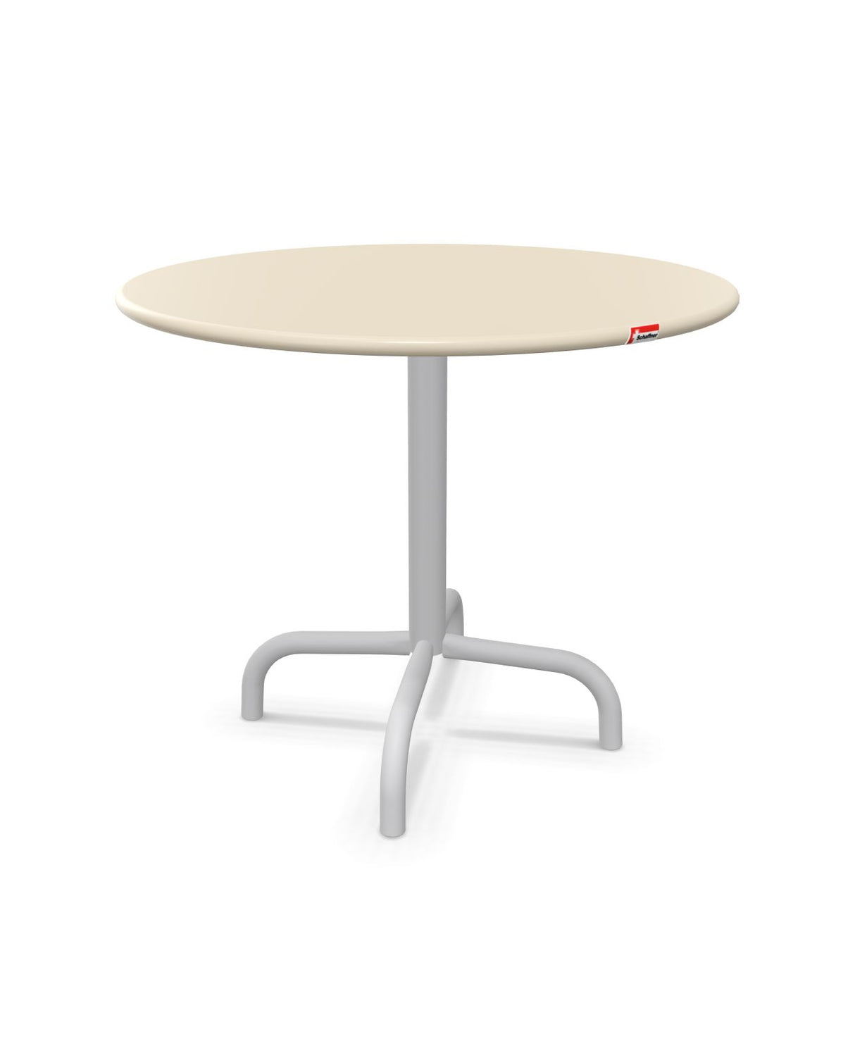 Schaffner Rigi Table d'appoint rabattable Ø60cm h:50cm Sable Pastel 15 Gris Argent 78 