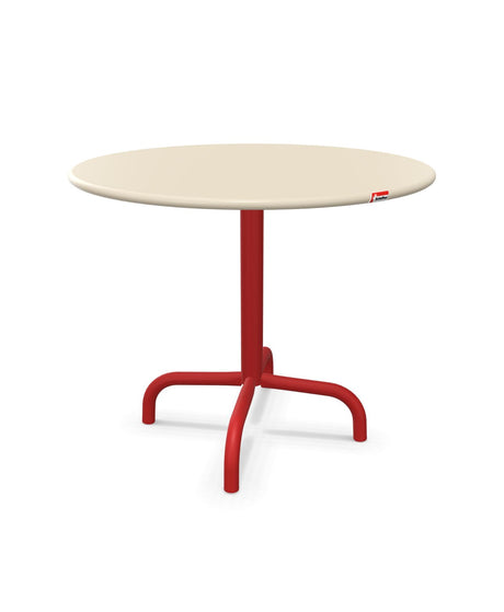 Schaffner Rigi Table d'appoint rabattable Ø60cm h:50cm Sable Pastel 15 Rouge 30 