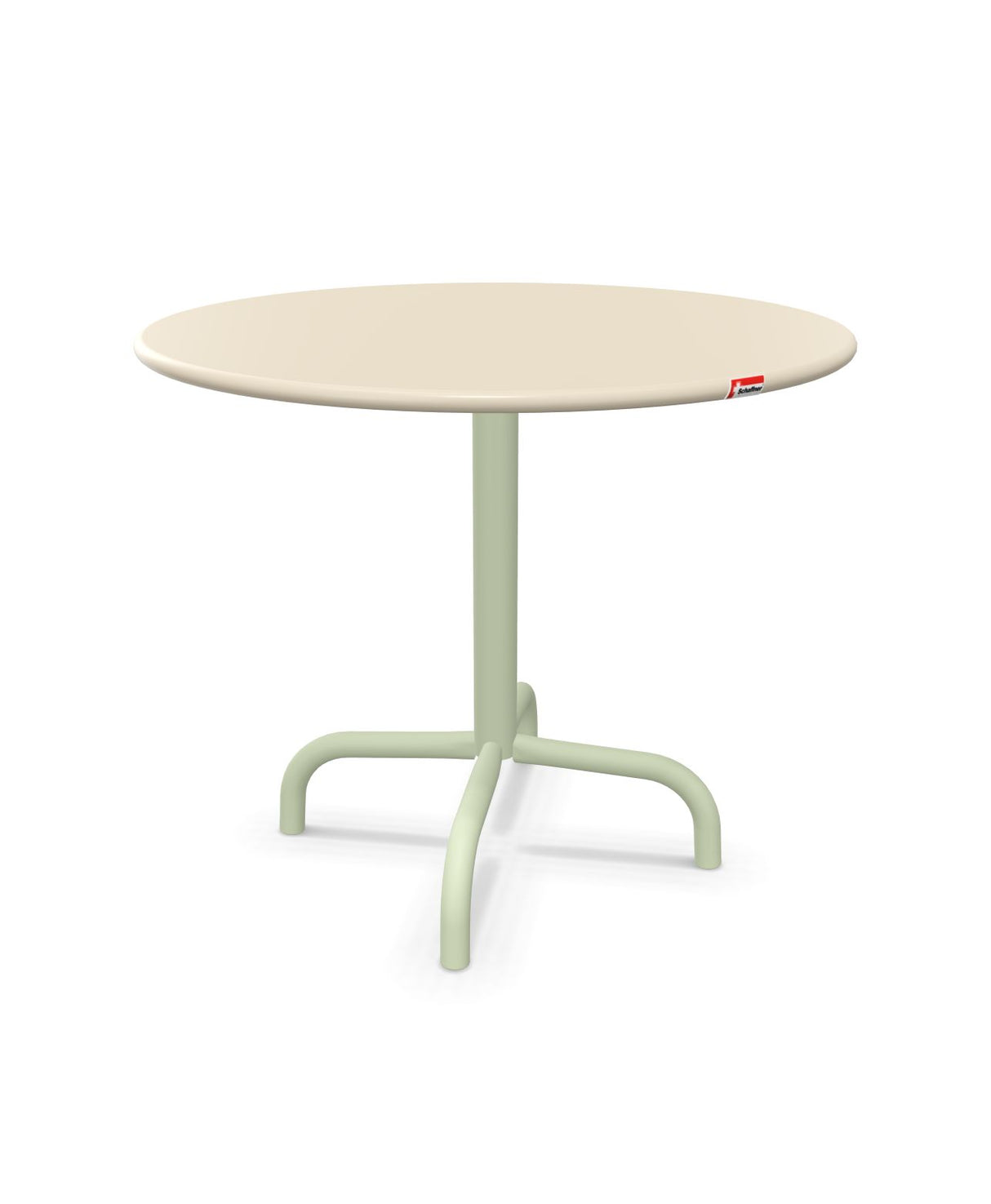 Schaffner Rigi Table d'appoint rabattable Ø60cm h:50cm Sable Pastel 15 Vert Pastel 64 