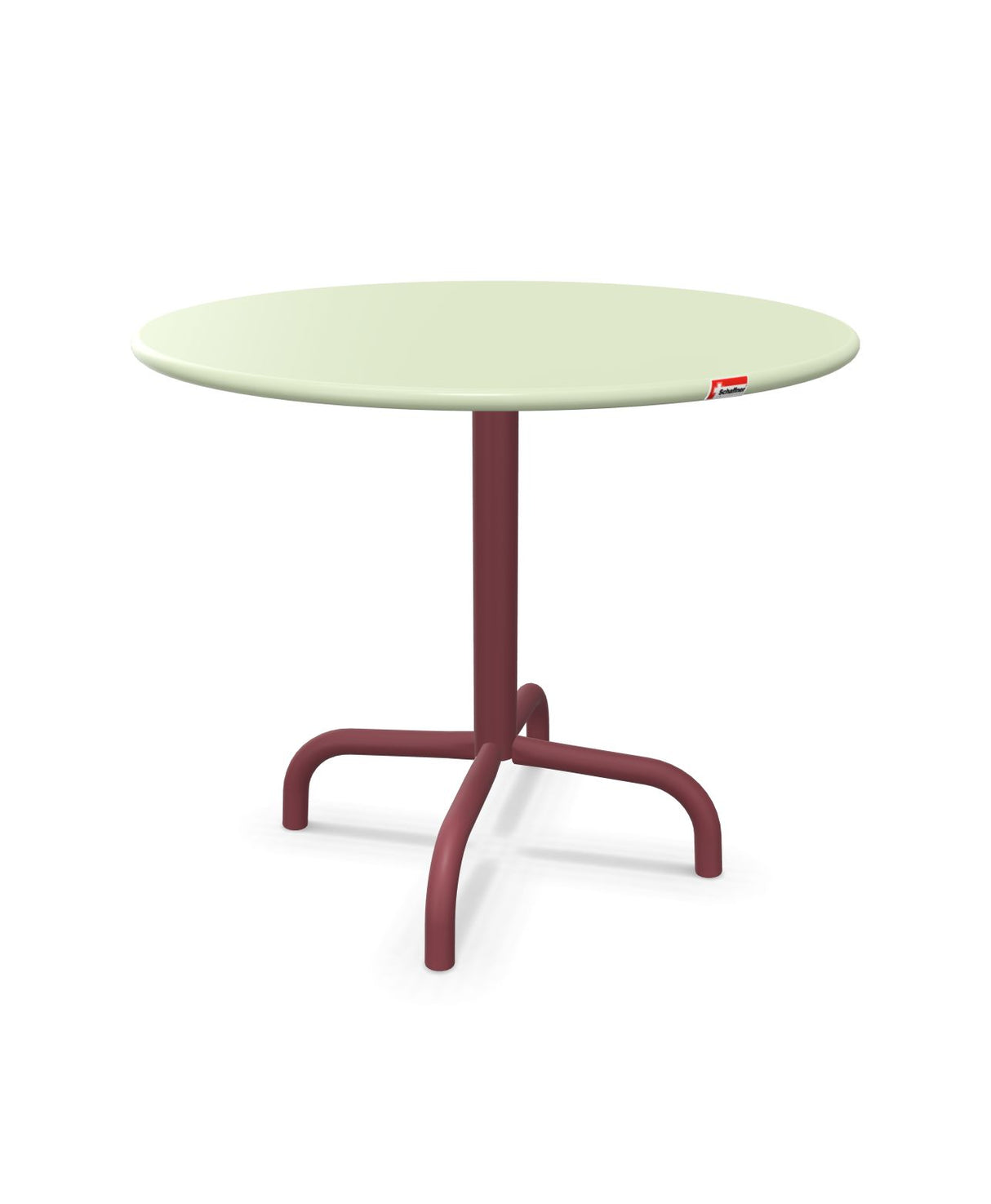 Schaffner Rigi Table d'appoint rabattable Ø60cm h:50cm Vert Pastel 64 Bordeaux 38 