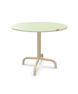 Schaffner Rigi Table d'appoint rabattable Ø60cm h:50cm Vert Pastel 64 Marron Pastel 83 