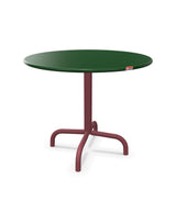 Schaffner Rigi Table d'appoint rabattable Ø60cm h:50cm Vert Sapin 66 Bordeaux 38 