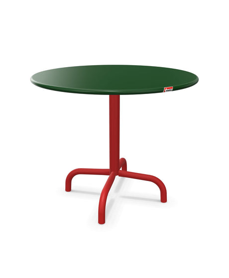 Schaffner Rigi Table d'appoint rabattable Ø60cm h:50cm Vert Sapin 66 Rouge 30 