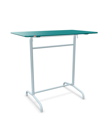 Schaffner Rigi Table haute rabattable 120x70cm h:110cm Bleu Kali 56 Bleu Pastel 51 