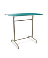 Schaffner Rigi Table haute rabattable 120x70cm h:110cm Bleu Kali 56 Champagne 85 
