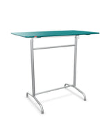 Schaffner Rigi Table haute rabattable 120x70cm h:110cm Bleu Kali 56 Galvanisé à chaud 02 