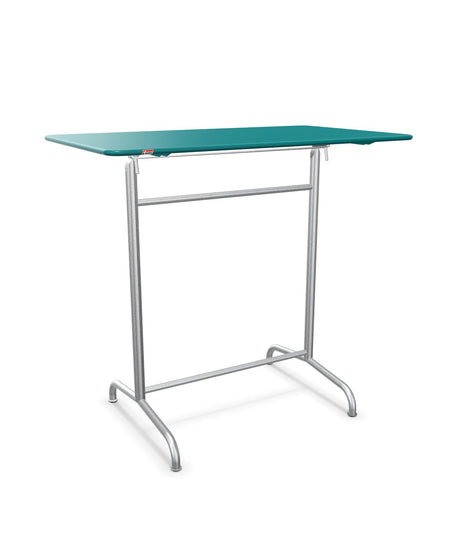 Schaffner Rigi Table haute rabattable 120x70cm h:110cm Bleu Kali 56 Galvanisé à chaud 02 