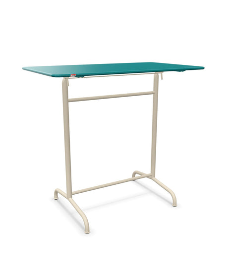 Schaffner Rigi Table haute rabattable 120x70cm h:110cm Bleu Kali 56 Sable Pastel 15 