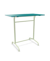 Schaffner Rigi Table haute rabattable 120x70cm h:110cm Bleu Kali 56 Vert Pastel 64 