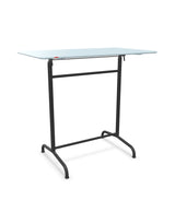 Schaffner Rigi Table haute rabattable 120x70cm h:110cm Bleu Pastel 51 Anthracite 77 